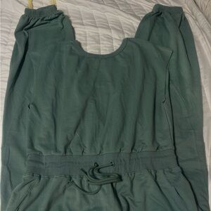 Sage Green Cozy Jumpsuit